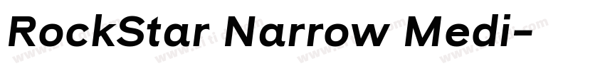RockStar Narrow Medi字体转换